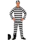 Disfraz de Prisionero Adulto – Traje de Preso de Cárcel Carnaval