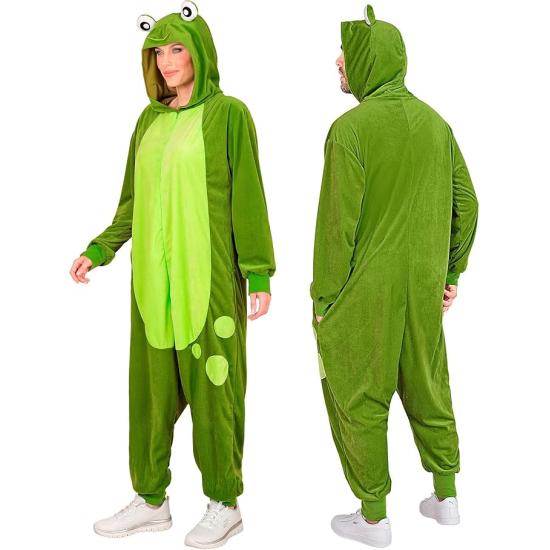 Disfraz de Rana para Adulto – Mono de Felpa Suave con Capucha