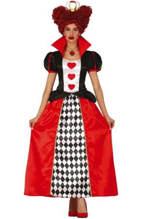 Disfraz de Reina de Corazones Alicia de mujer