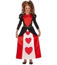 Disfraz de reina de corazones Alicia para niña