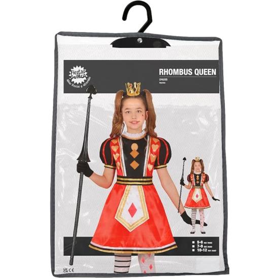 Disfraz de Reina de Corazones para Niña – Reina de los Cuentos