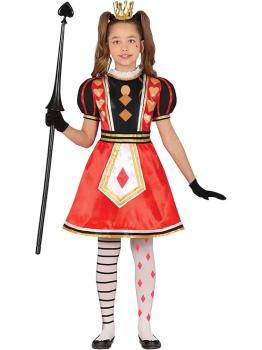 Disfraz de Reina de Corazones para Niña – Reina de los Cuentos