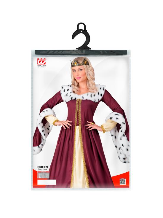 Disfraz de Reina para Mujer - Vestido Largo con Corona