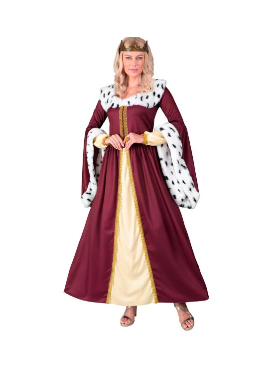 Disfraz de Reina para Mujer - Vestido Largo con Corona