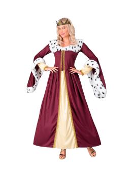 Disfraz de Reina para Mujer - Vestido Largo con Corona