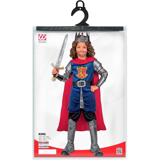 Disfraz de Rey Medieval para Niño – Set Completo de 8 Piezas