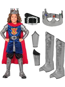 Disfraz de Rey Medieval para Niño – Set Completo de 8 Piezas
