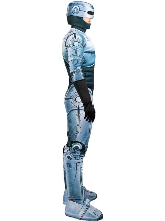 Disfraz de Robocop para Hombre – Traje Futurista con Mono, Guantes, Cubrebotas y Casco