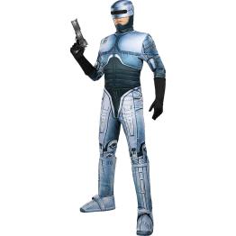 Disfraz de Robocop para Hombre – Traje Futurista con Mono, Guantes, Cubrebotas y Casco