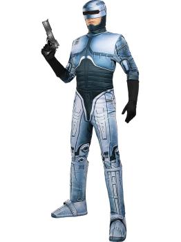 Disfraz de Robocop para Hombre – Traje Futurista con Mono, Guantes, Cubrebotas y Casco
