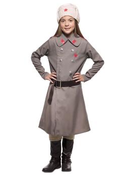 Disfraz de Rusa Soviética Militar para niña
