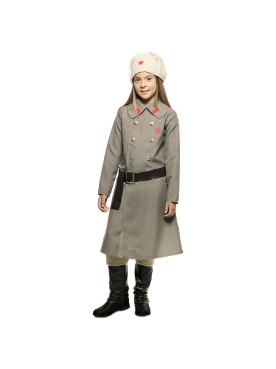 Disfraz de Rusa Soviética Militar para niña