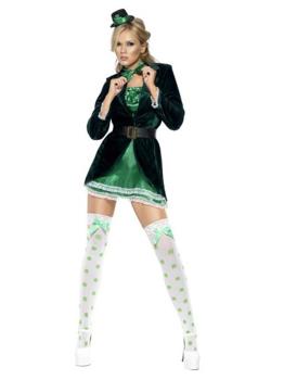 Disfraz de Saint Patrick Fever mujer.