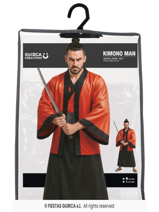 Disfraz de Samurai Japonés para Hombre – Kimono, Vestido y Cinturón