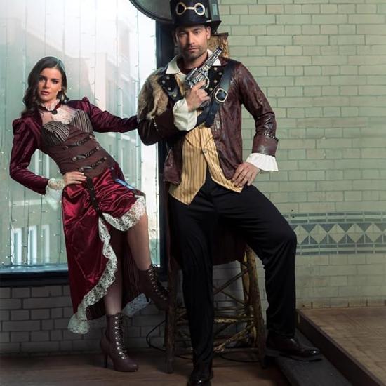 Disfraz de señorita Steampunk para mujer Disfraz de señorita Steampunk para mujer