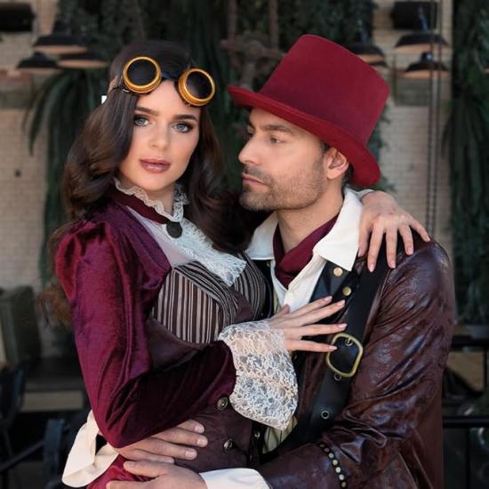 Disfraz de señorita Steampunk para mujer Disfraz de señorita Steampunk para mujer