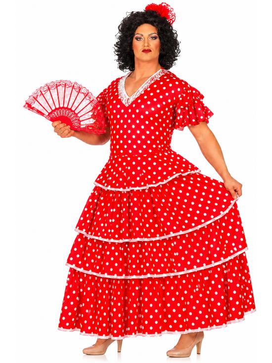 Disfraz de Sevillana Flamenca para Hombre – Disfraz Gracioso de Feria