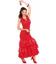 Disfraz de Sevillana Rojo para Mujer – Traje Flamenca Feria de Abril