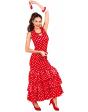 Disfraz de Sevillana Rojo para Mujer – Traje Flamenca Feria de Abril