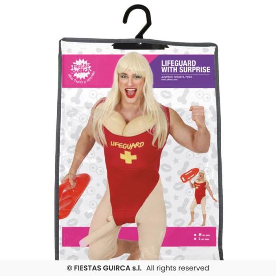 Disfraz de Socorrista con Pene para Adulto