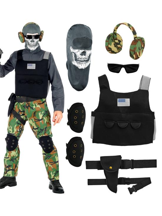 Disfraz de Soldado Esqueleto para Niño