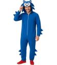 Disfraz de Sonic para Hombre – Mono Azul con Capucha Inspirado en Videojuegos y Cine