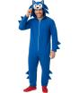 Disfraz de Sonic para Hombre – Mono Azul con Capucha Inspirado en Videojuegos y Cine