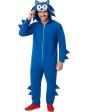 Disfraz de Sonic para Hombre – Mono Azul con Capucha Inspirado en Videojuegos y Cine