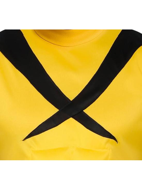 Disfraz de Superhéroe Musculoso  Lobwzno X-MEN  Amarillo para Adulto con Capucha