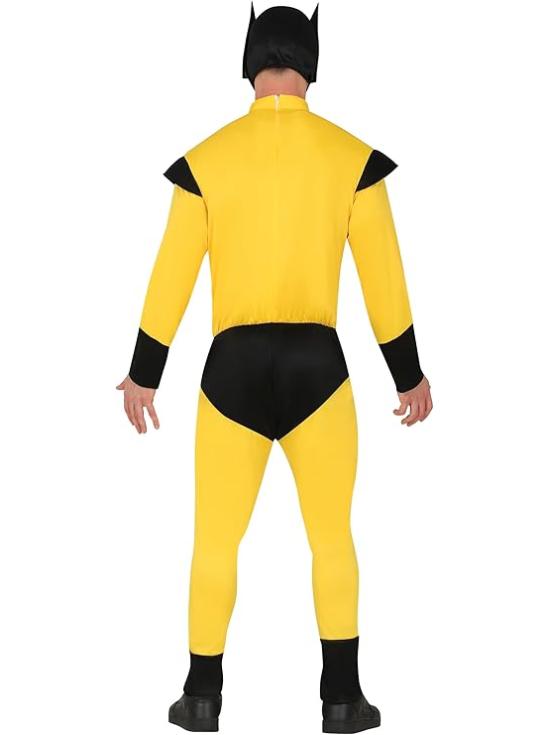 Disfraz de Superhéroe Musculoso  Lobwzno X-MEN  Amarillo para Adulto con Capucha