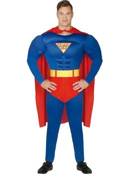 Disfraz de Superhéroe Super-Man Hombre adulto