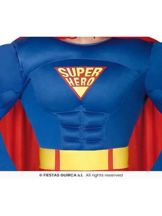Disfraz de Superhéroe Super-Man Hombre adulto