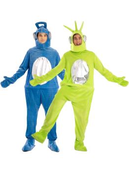 Disfraz de Teletubbies Adultos - Verde o Azul (Talla M-L)