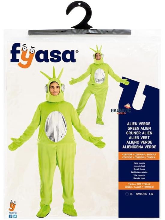 Disfraz de Teletubbies Adultos - Verde o Azul (Talla M-L)