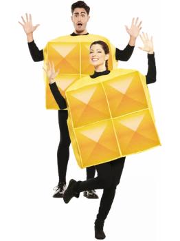 Disfraz de Tetris Amarillo para Adulto