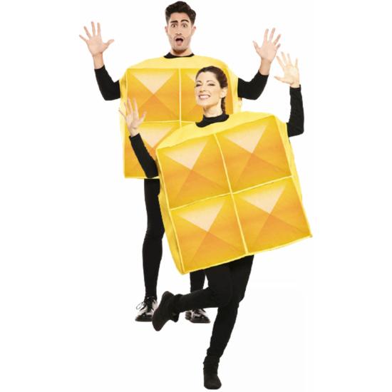 Disfraz de Tetris Amarillo para Adulto Disfraz de Tetris Amarillo para Adulto