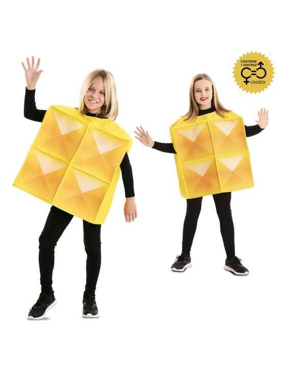 Disfraz Tetris Amarillo para niños