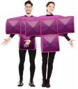 Disfraz de Tetris Morado para Adulto