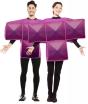Disfraz de Tetris Morado para Adulto