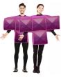 Disfraz de Tetris Morado para Adulto