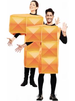 Disfraz de Tetris Naranja para Adulto