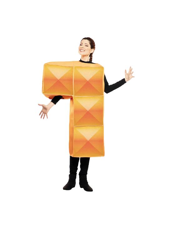 Disfraz de Tetris Naranja para Adulto