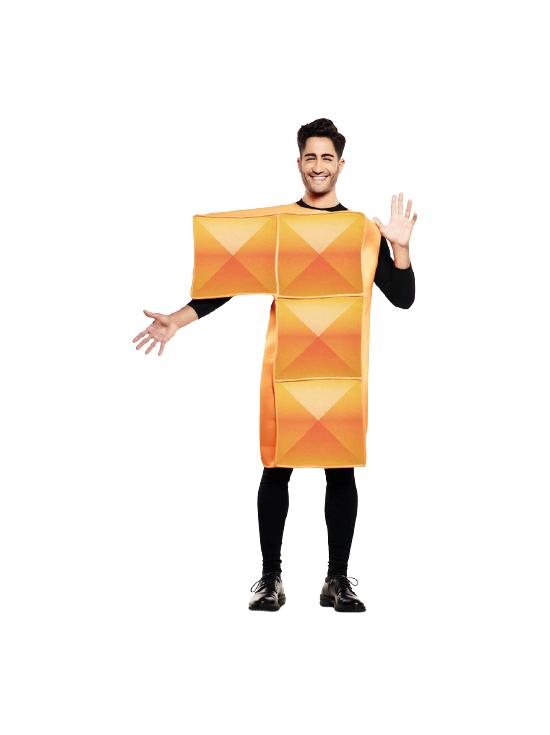 Disfraz de Tetris Naranja para Adulto