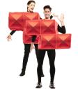 Disfraz de Tetris Rojo para Adulto
