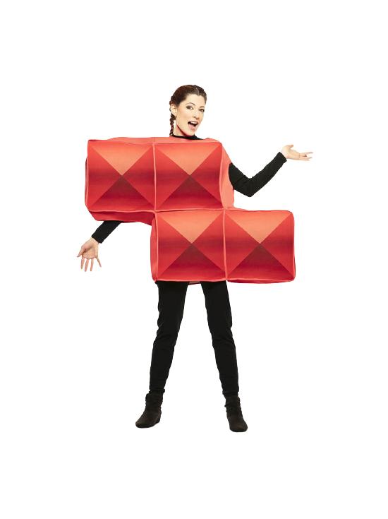 Disfraz de Tetris Rojo para Adulto