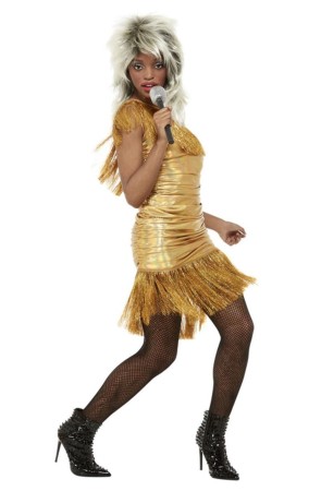 Disfraz de Tina Turner Rock Años 80 para Adulta