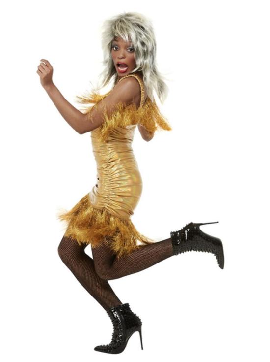 Disfraz de Tina Turner Rock Años 80 para Adulta