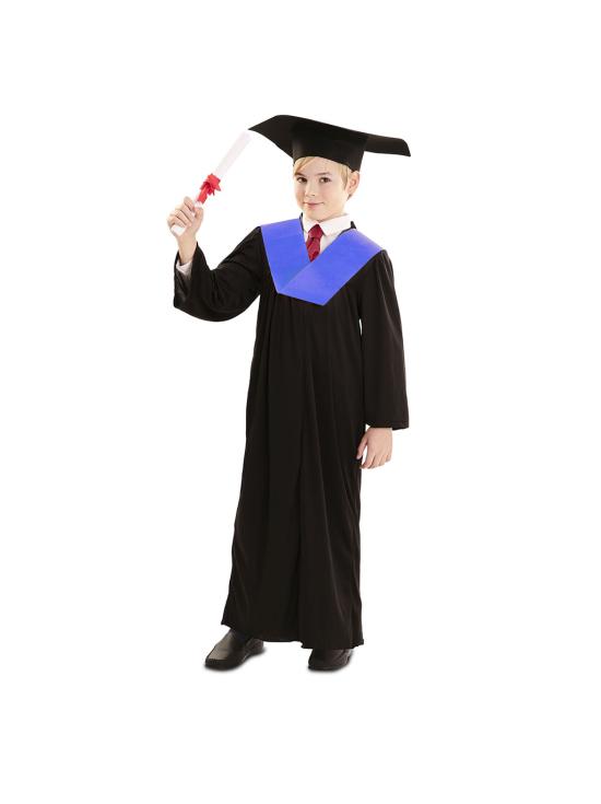Disfraz de Toga de Graduado Infantil Azul para Niño y Niña