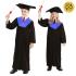 Disfraz de Toga de Graduado Infantil Azul para Niño y Niña