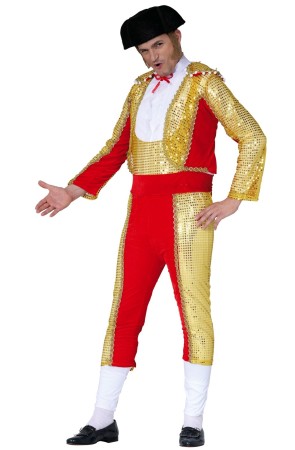Disfraz de Torero Rojo Gala para Hombre